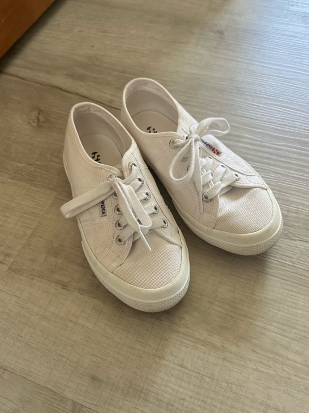 Superga Women's Low-Top Cream Canvas Sneakers